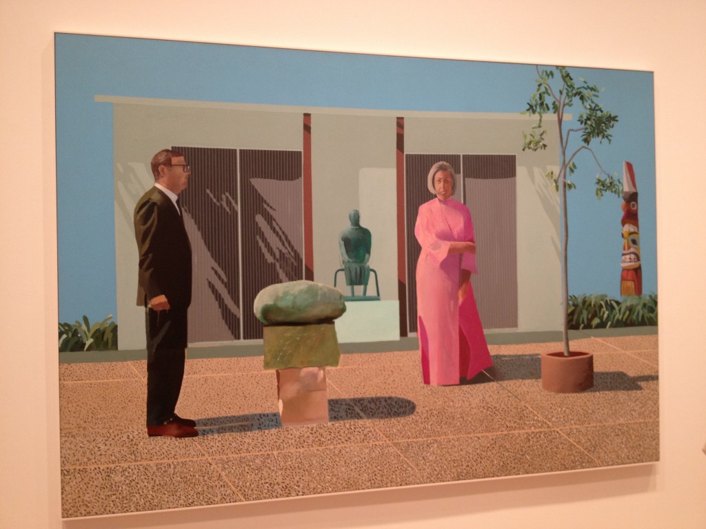 David Hockney, "American Collectors (Fred and Marcia Weisman)"