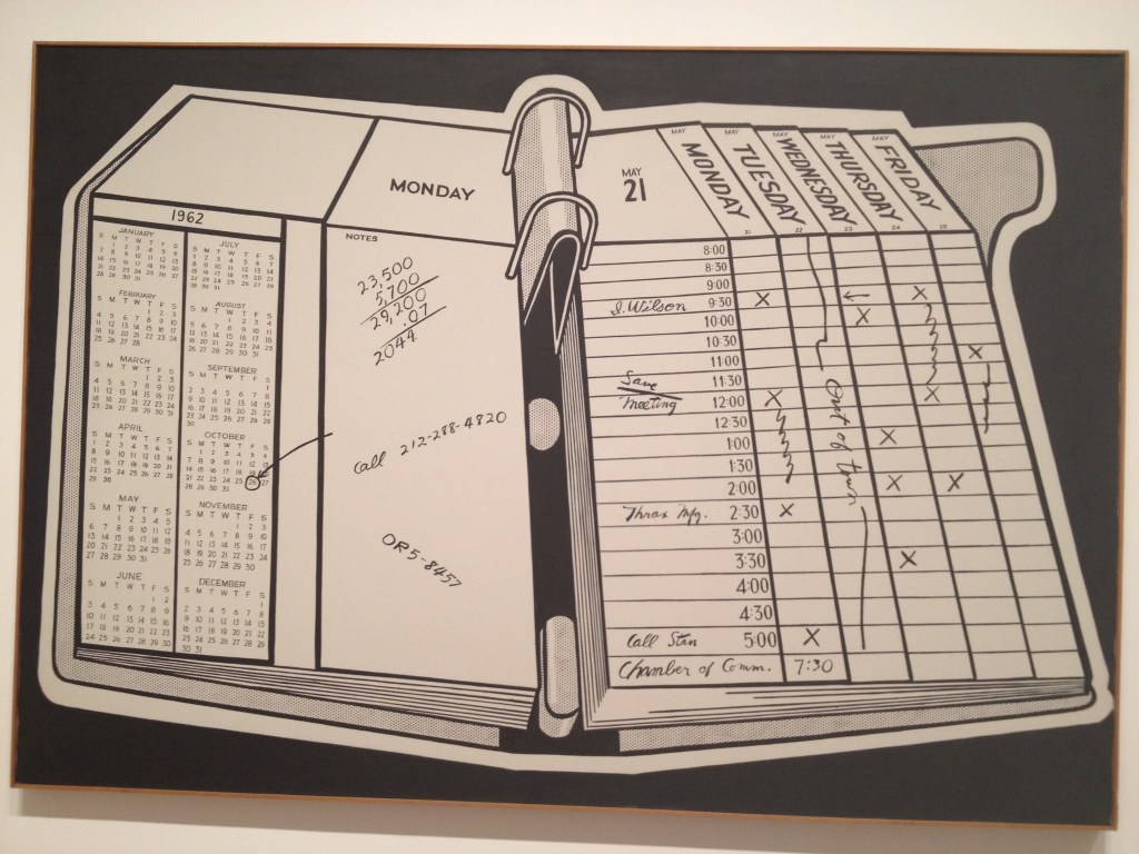 Roy Lichtenstein, "Desk Calendar"